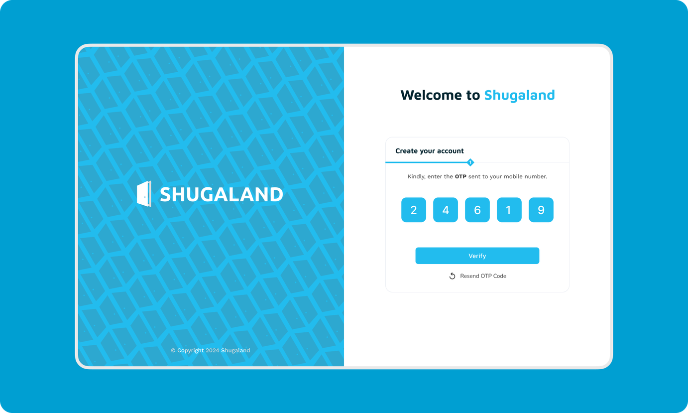 Shugaland account validation