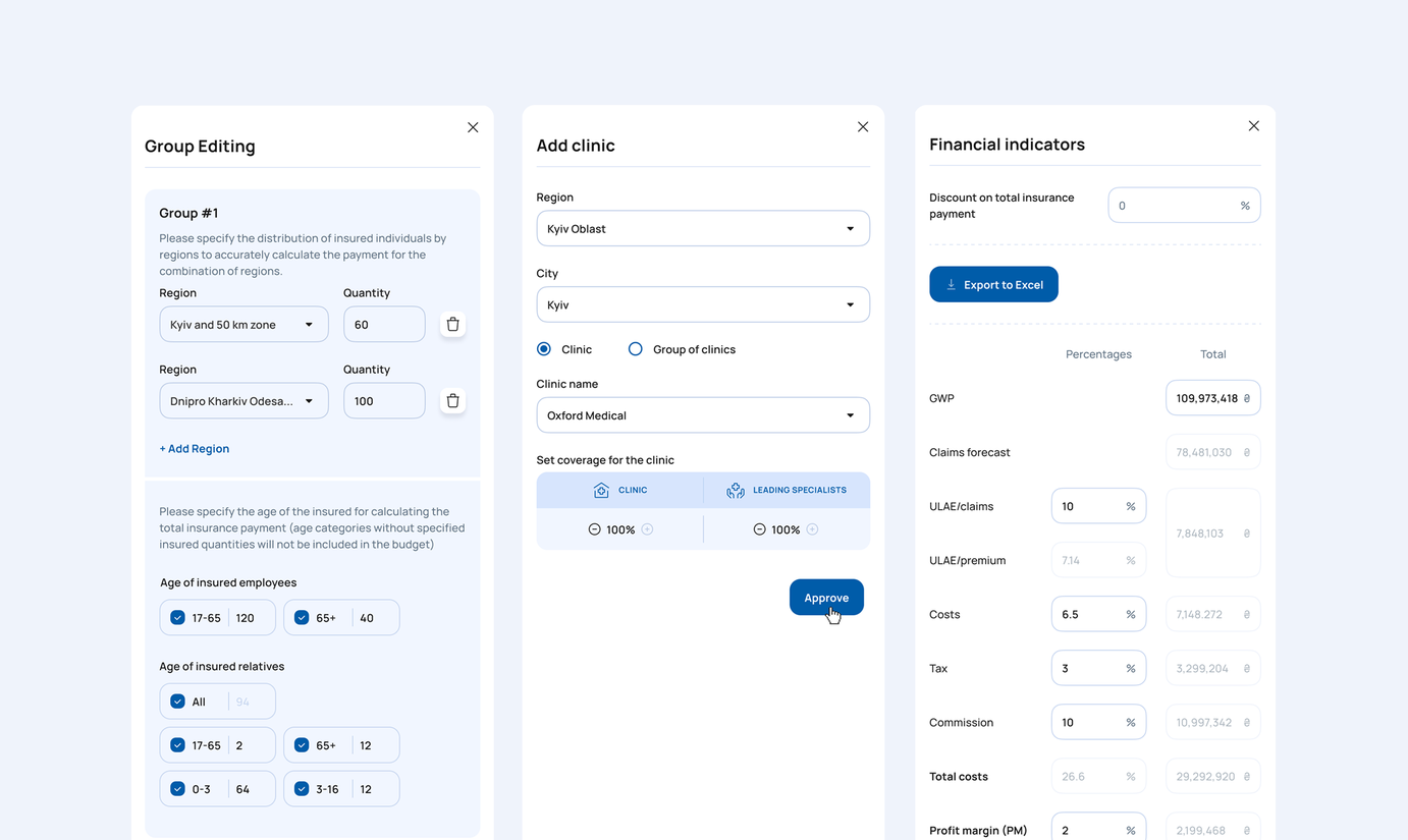 UNIQA Comperhensive calculator 2