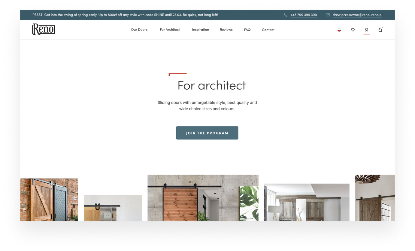 Reno parnter page