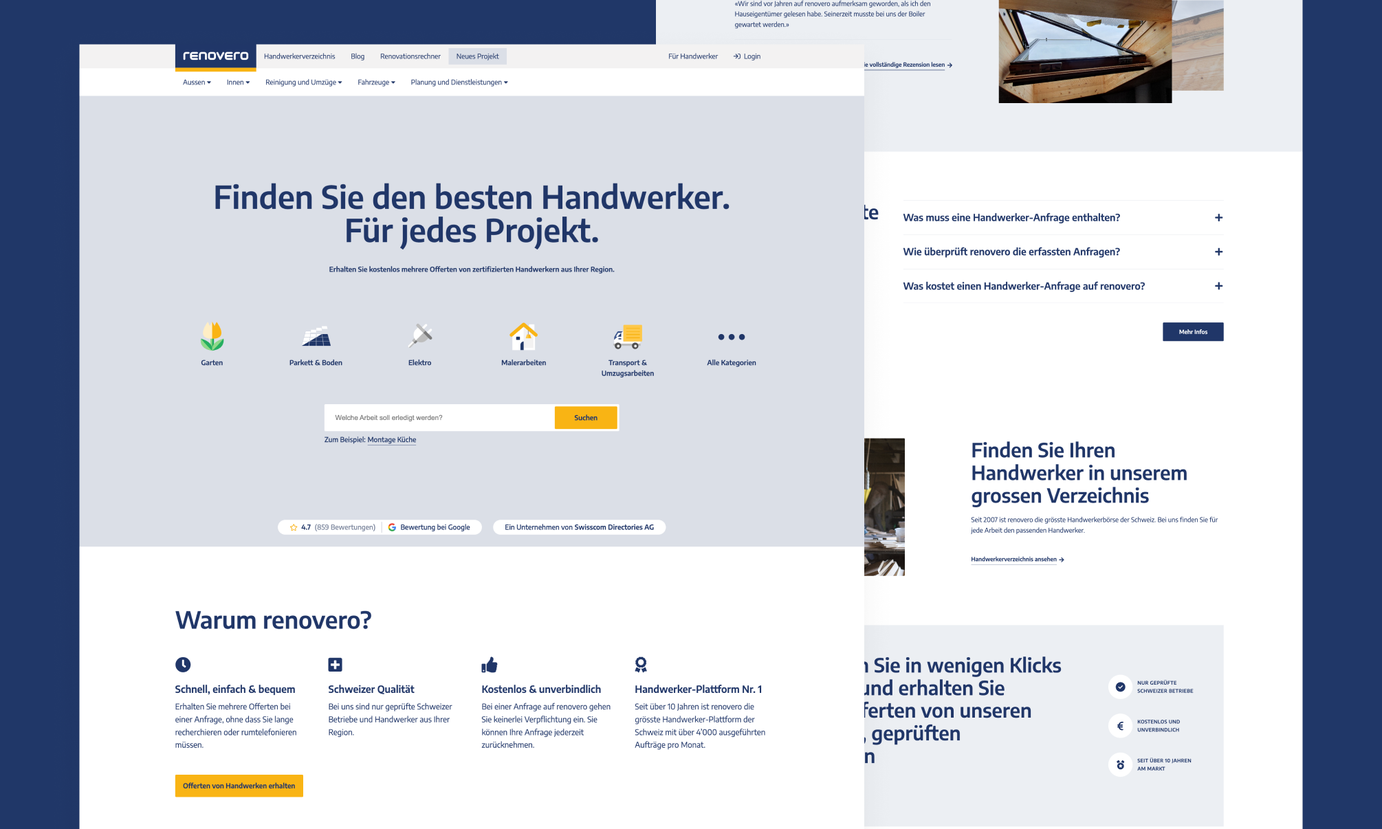 Renovero about client