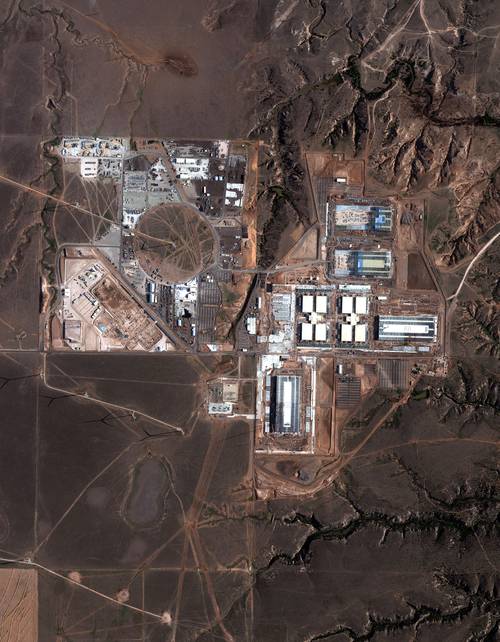 Satellite view of the Gotland battery energy storage project