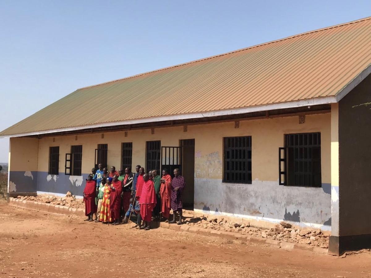 Meleleki Primary School - bestehender Block A, gebaut von der Community selbst