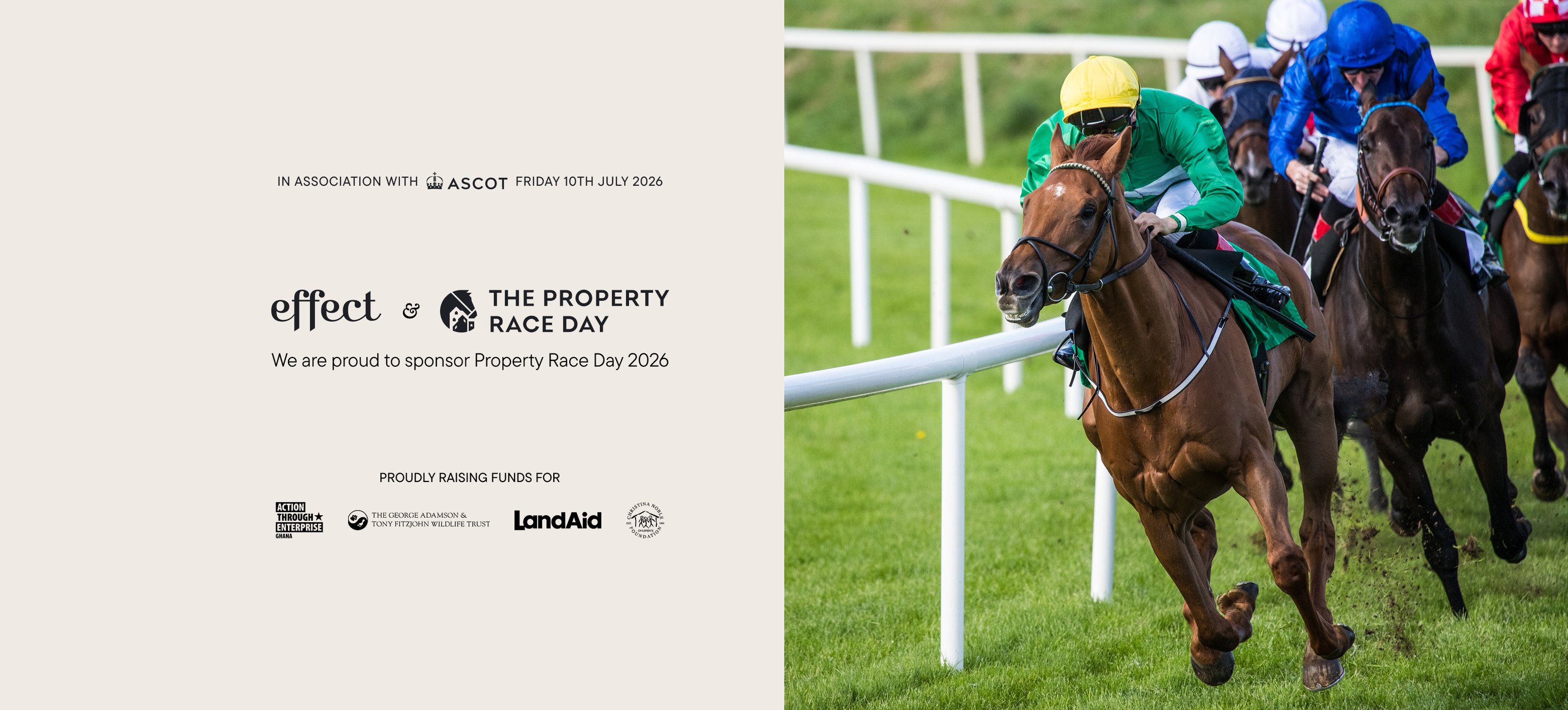 A photo of horse racing