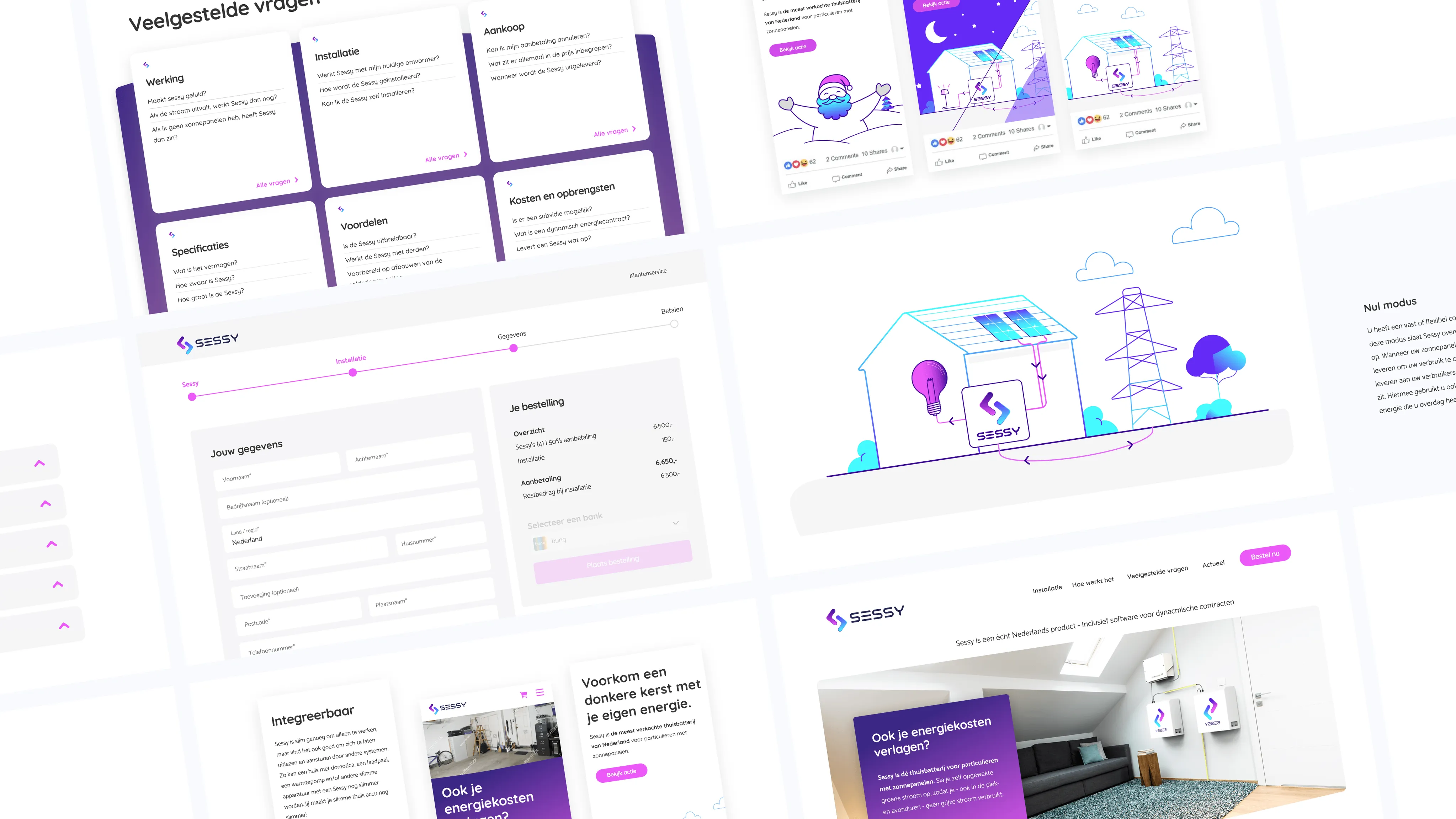 Sessy website brandboard