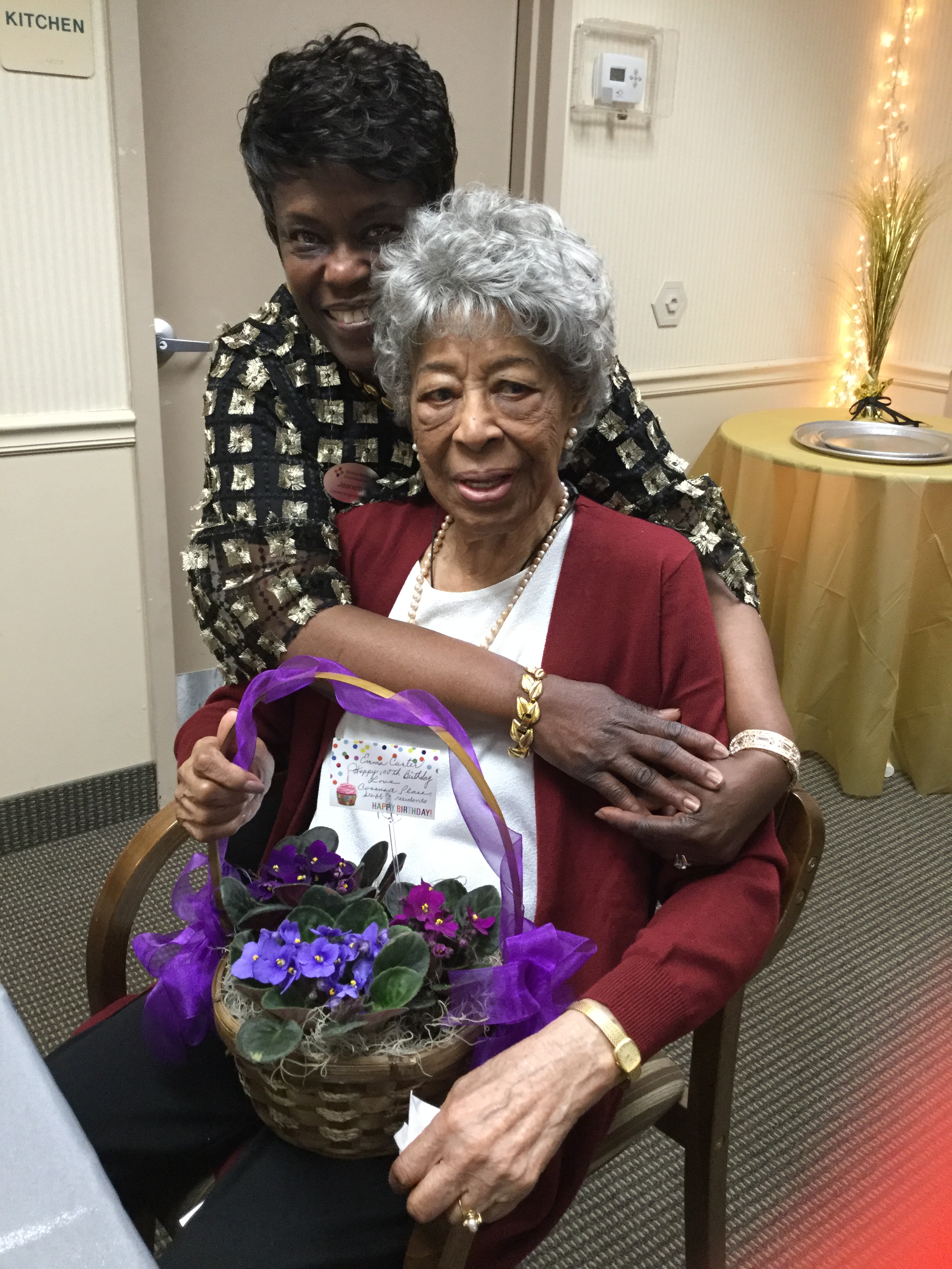 Emma Carter is not only one of the original Covenant Place residents, but also celebrates her 100th birthday this month 2019.