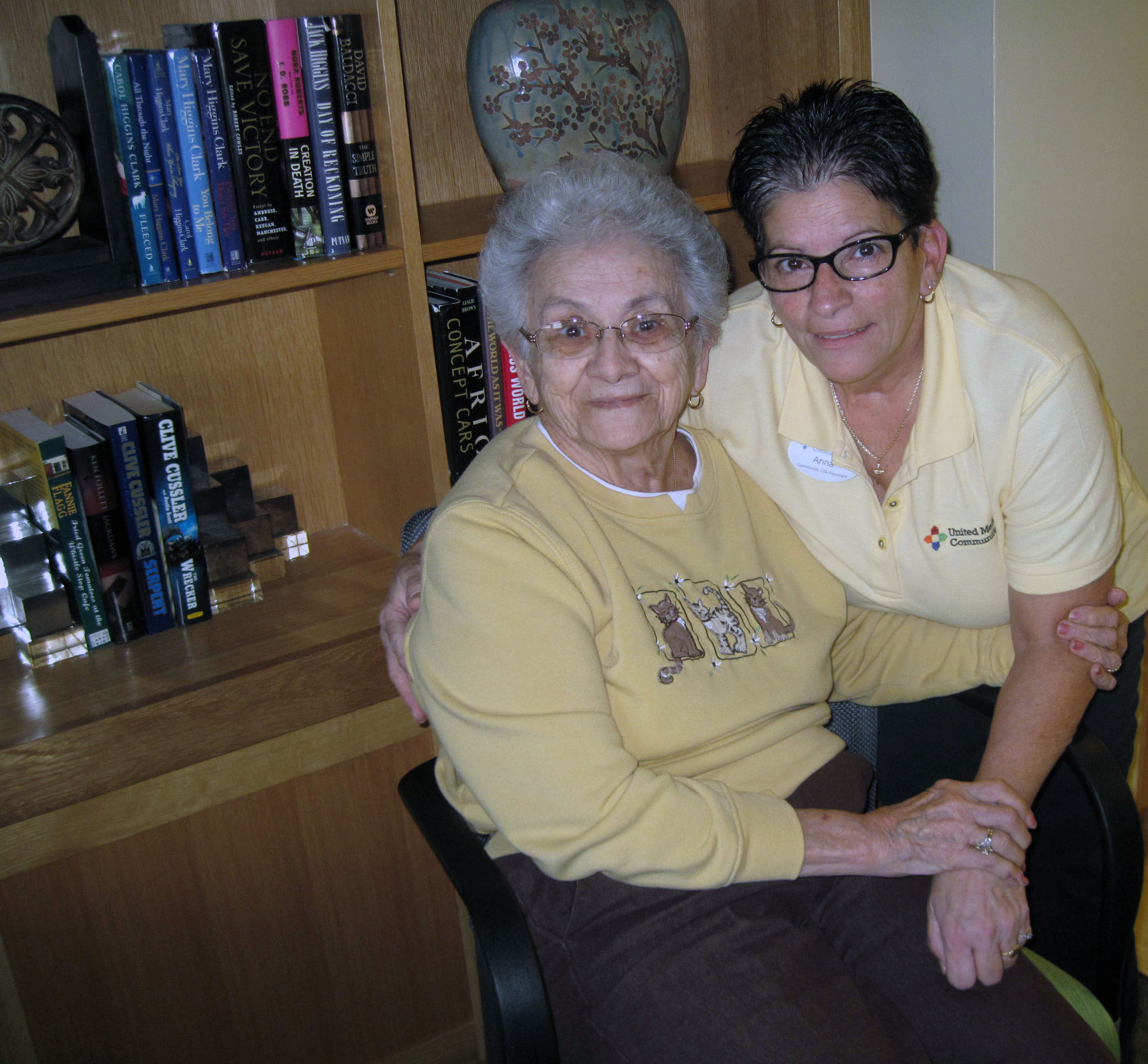 Resident, Concetta, with associate, Anna Nicosia.