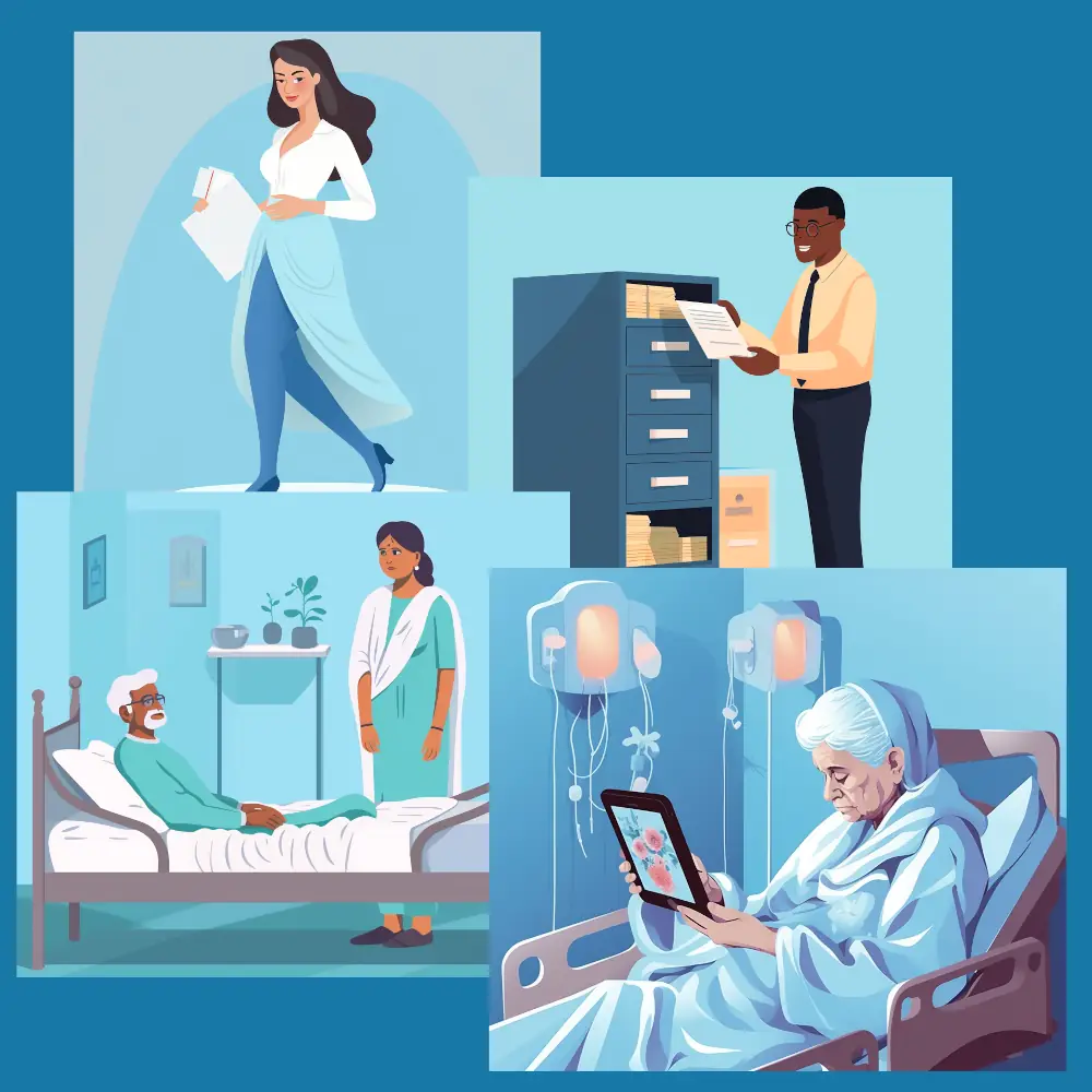 Testimonial background