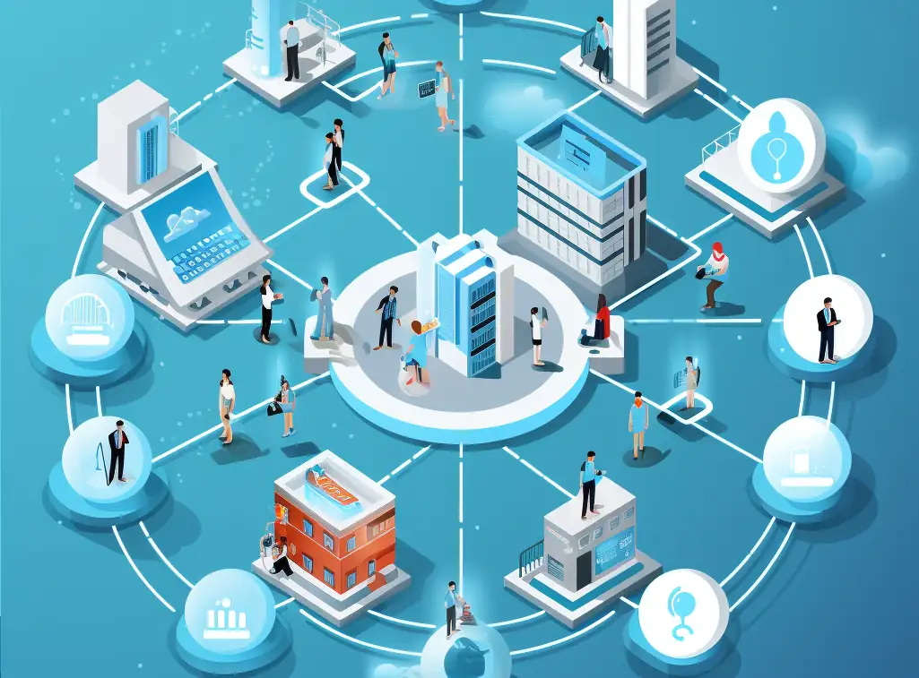 Blue healthcare background