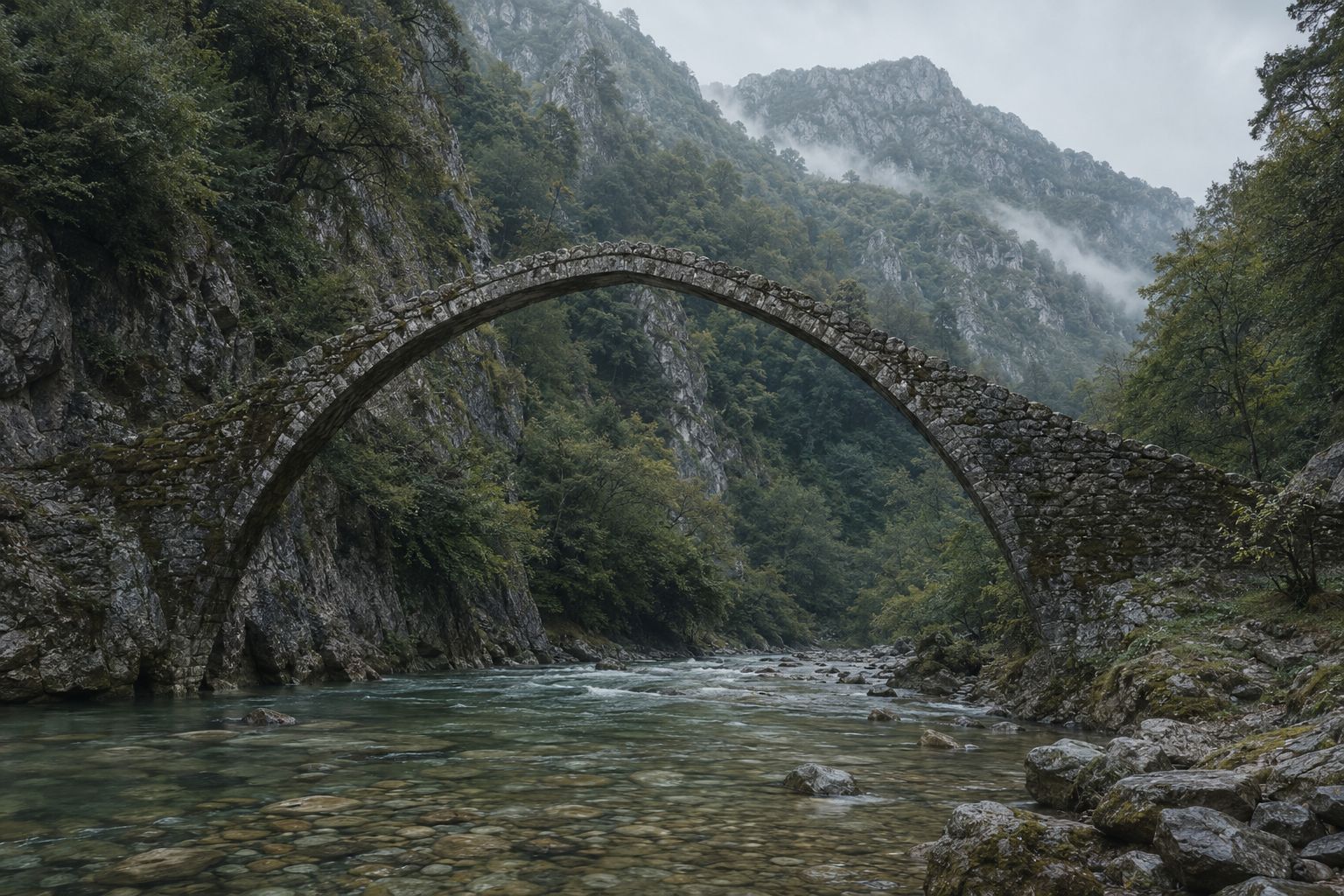 The Greece that is not an island: stone bridges and the deepest gorge in Europe