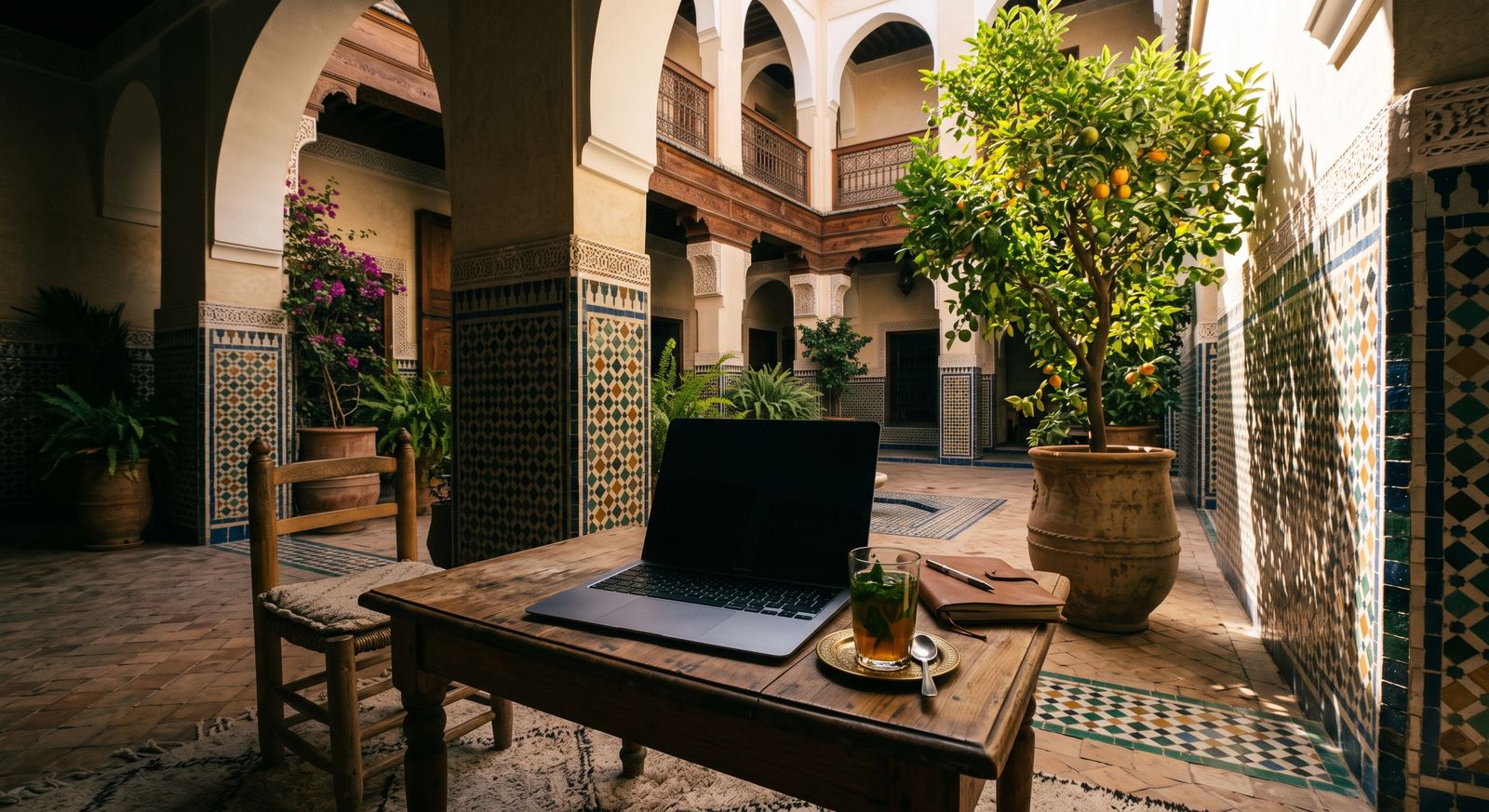 A month working from Marrakech: what the riad Wi-Fi does not cover