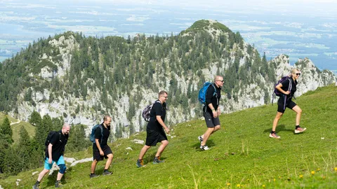 Teambild des gemeinsamen Ausflugs auf die Kampenwand