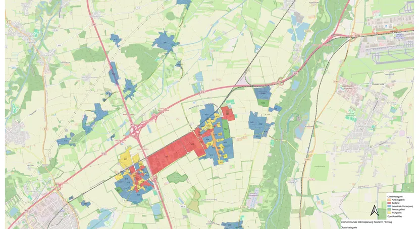 Map of Neufahrn and Eching