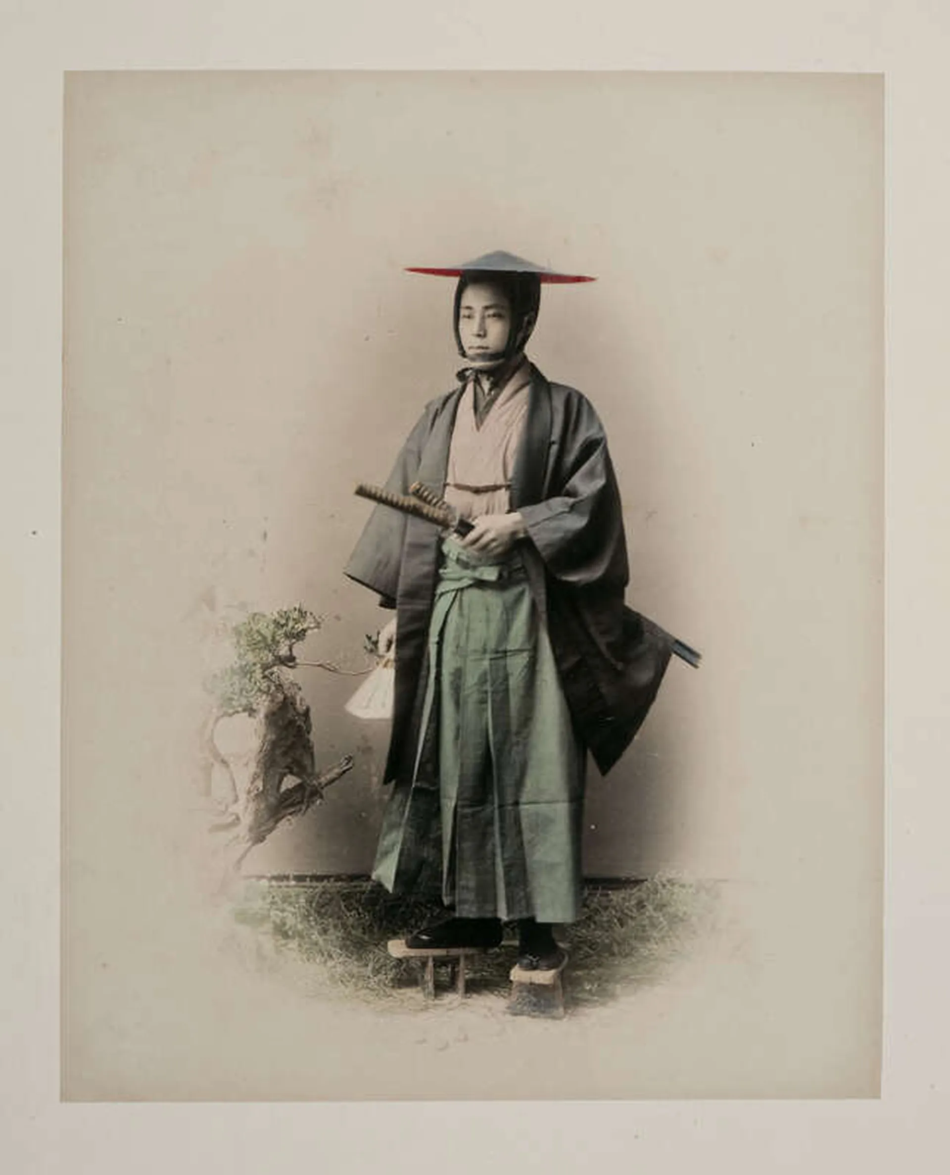 Junger Mann, porträtiert als Samurai