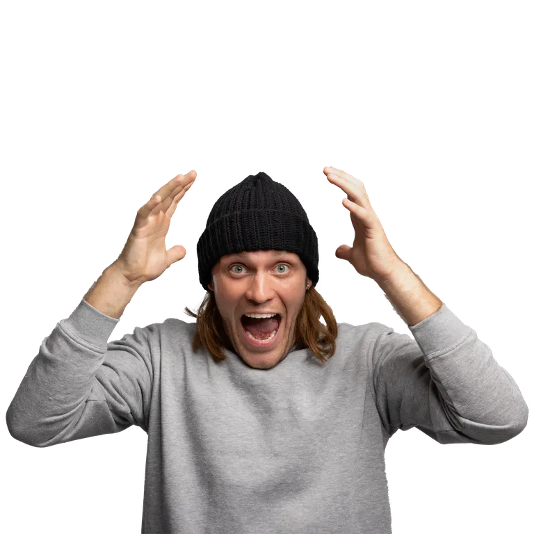 Mo schreit erschrocken