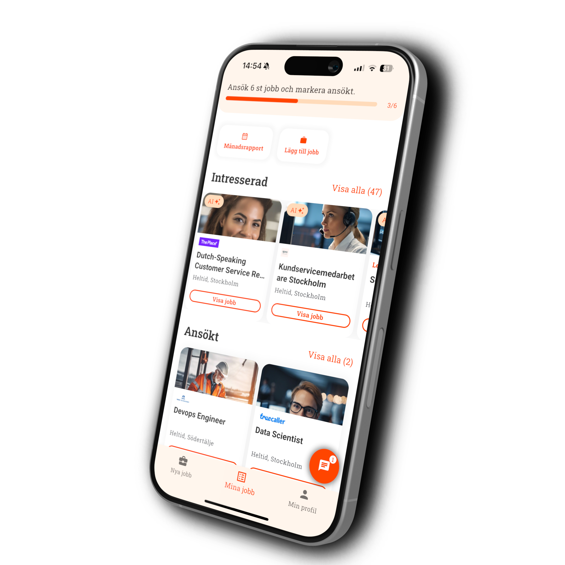 Håll koll på alla dina jobbsökningsaktiviteter på ett ställe