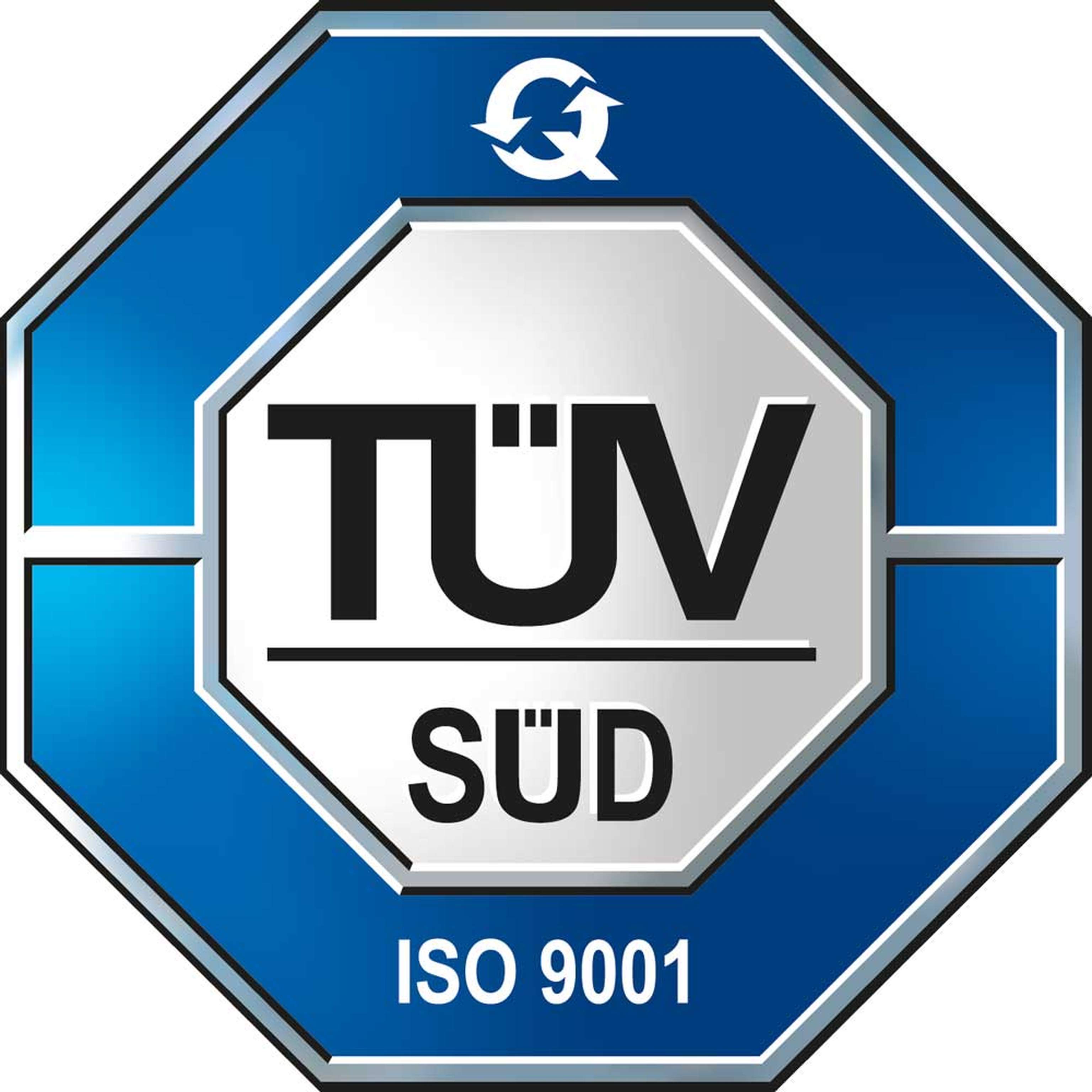 TUEV SUED ISO9001 Zertifizierung