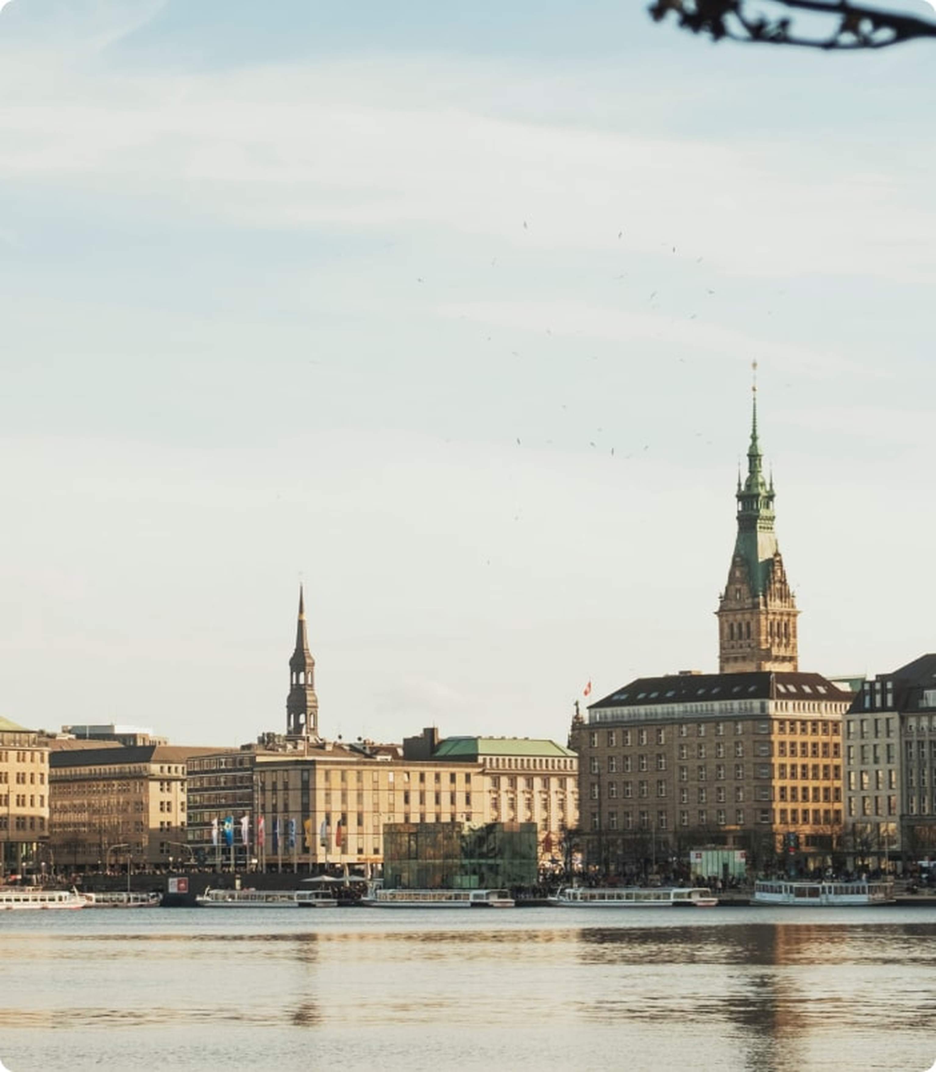 hamburger innenstadt von der alster