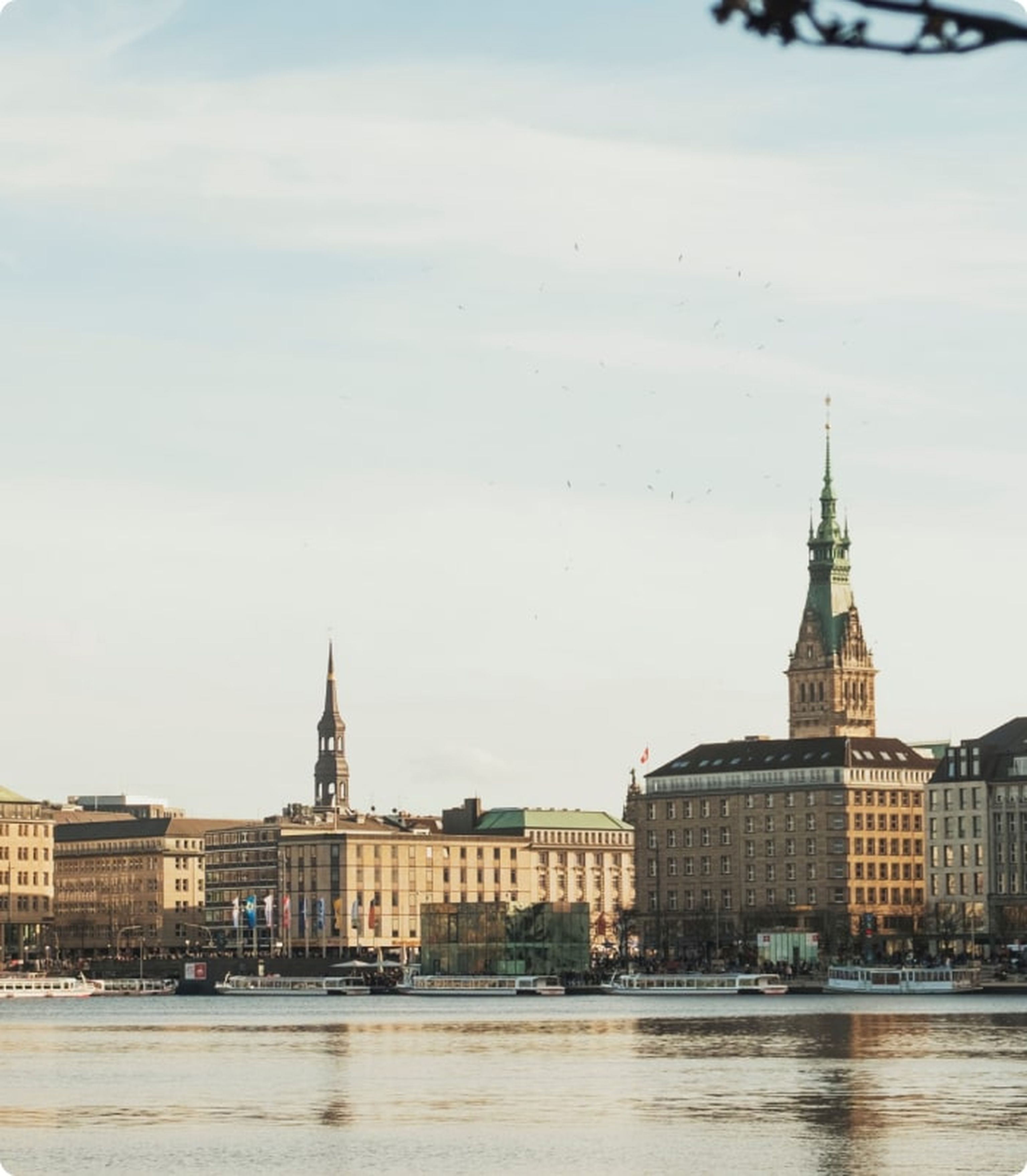 hamburger innenstadt von der alster