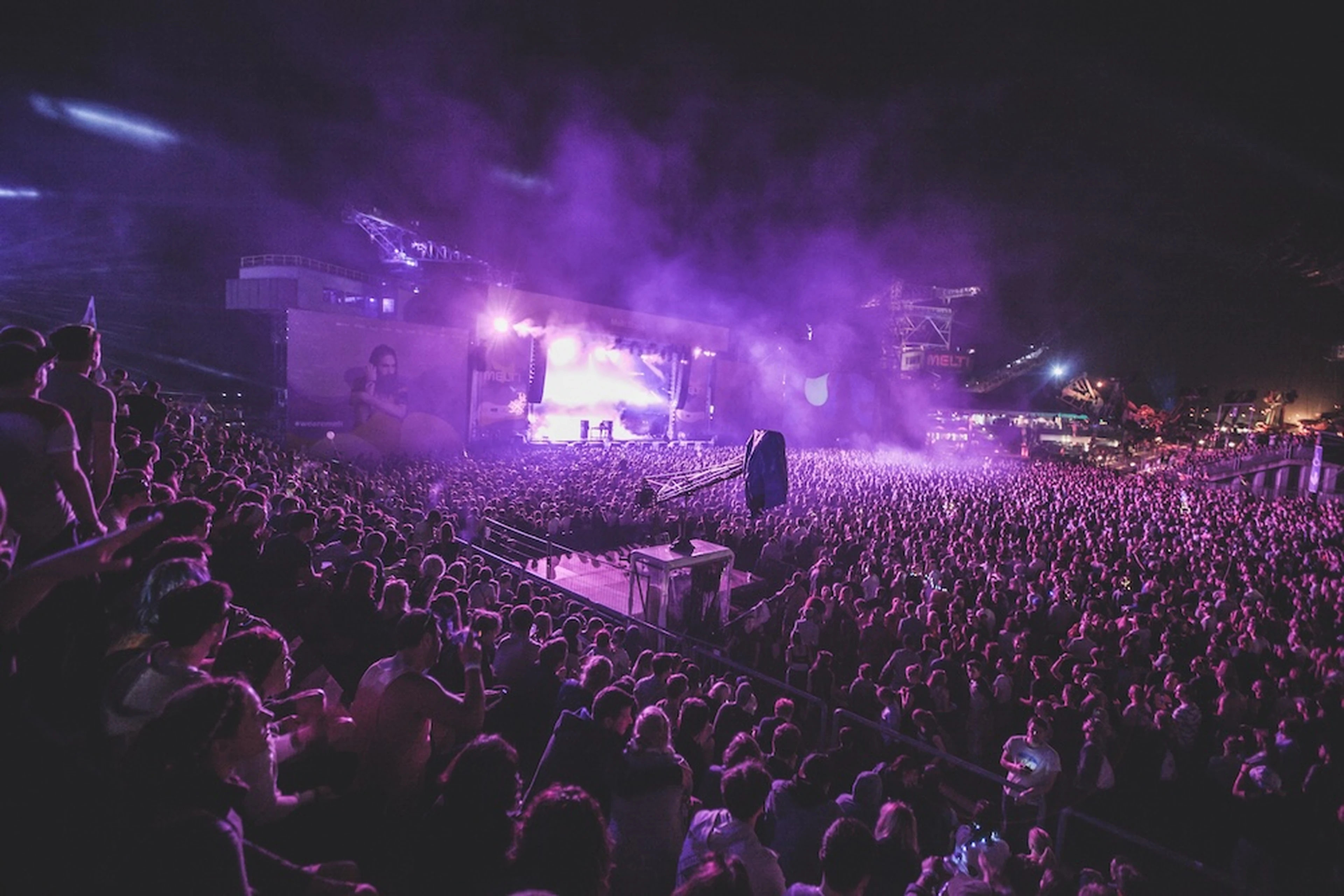 big crowd at a music concert