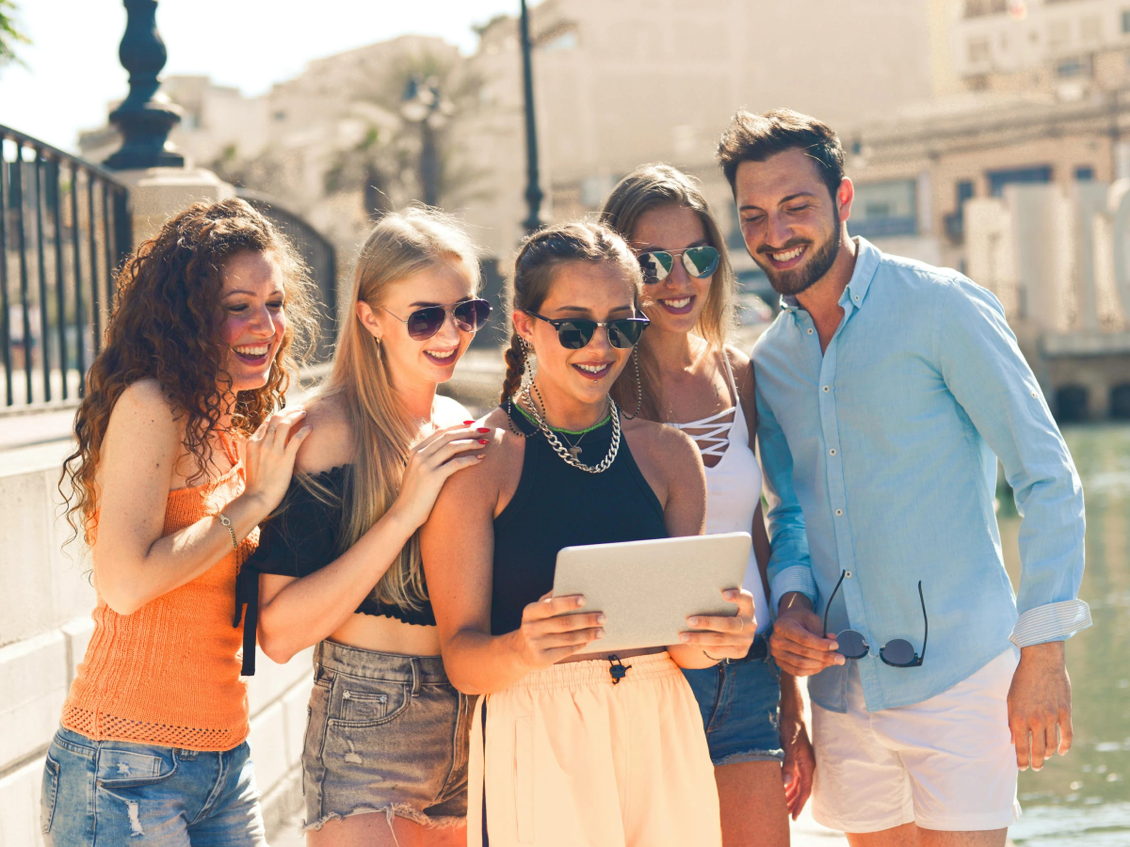 Group of people on a trip
