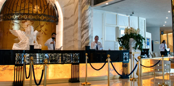 Hotel front desk