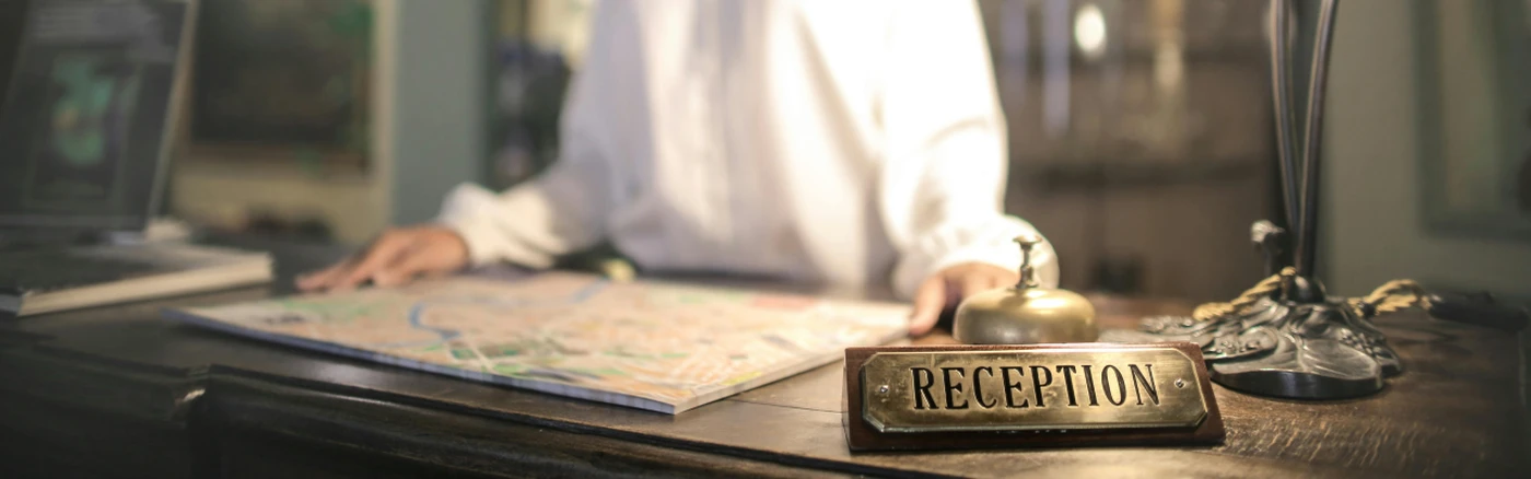 Hotel reception area