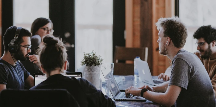 office of workers in technology