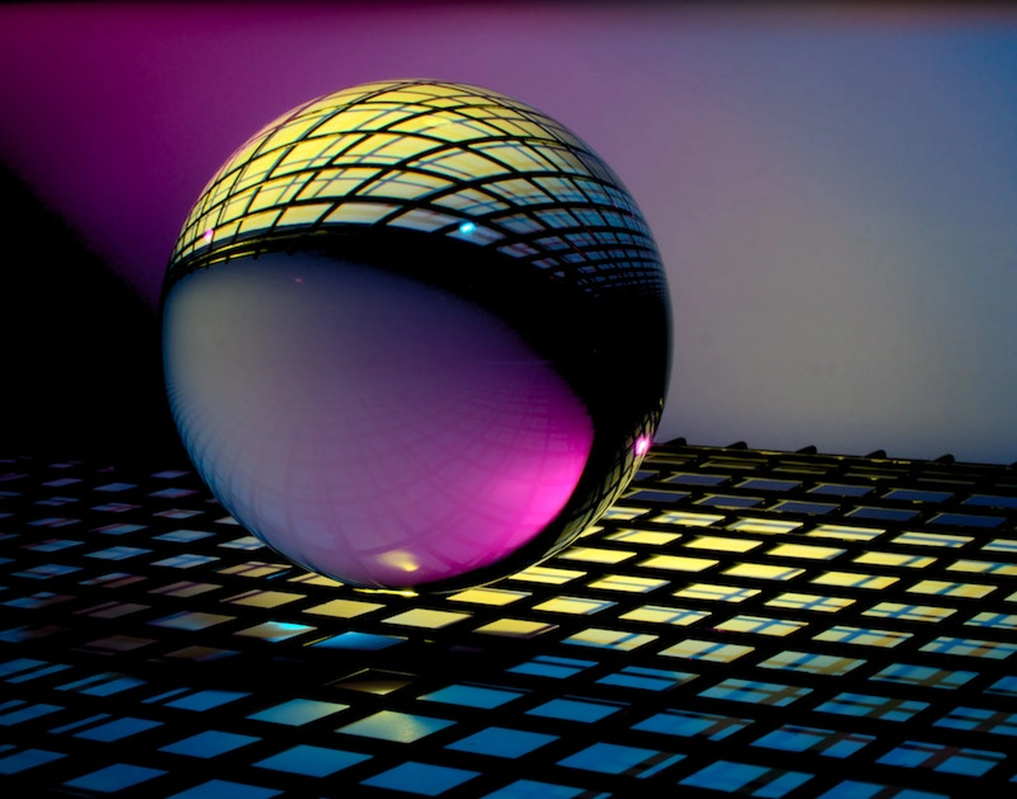 Crystal ball grid