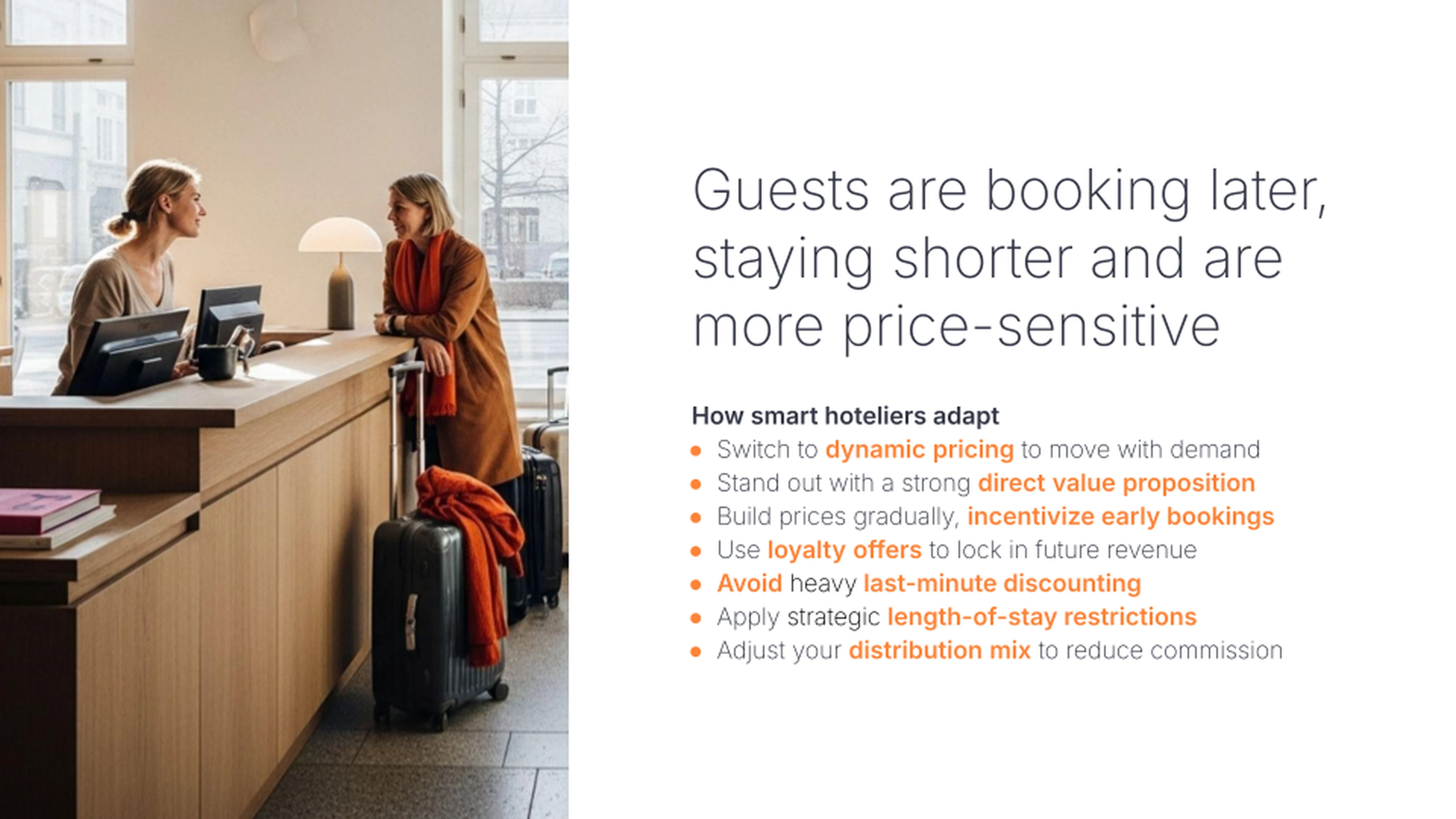 How hoteliers can adapt to changed booking behavior