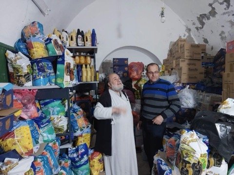 St Porphyrius has become a hub of aid distribution during the conflict in Gaza