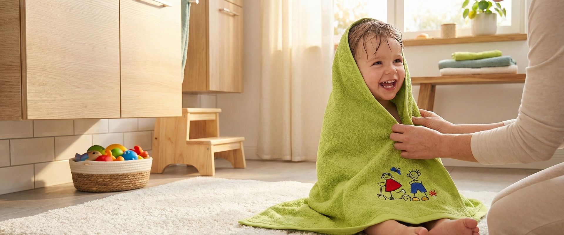 Premium Kinder Badeschal der Weberei Pahl, Qualität seit 1933