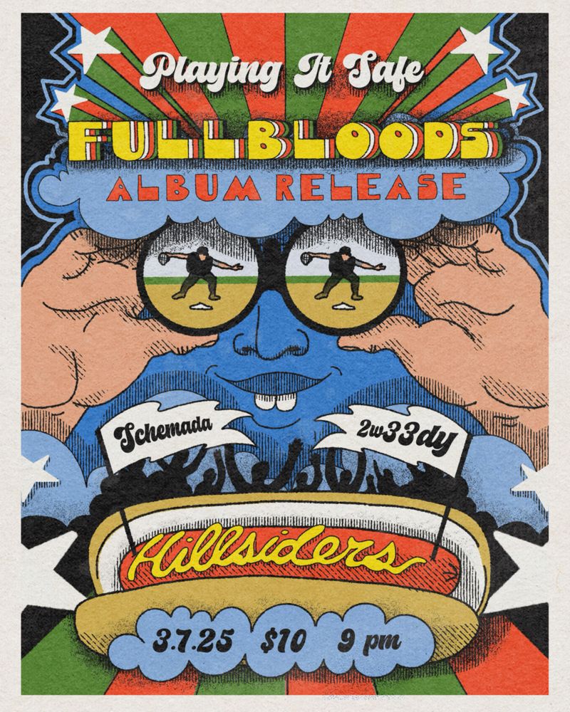 Playing It Safe Album Release Poster by Nika Winn.