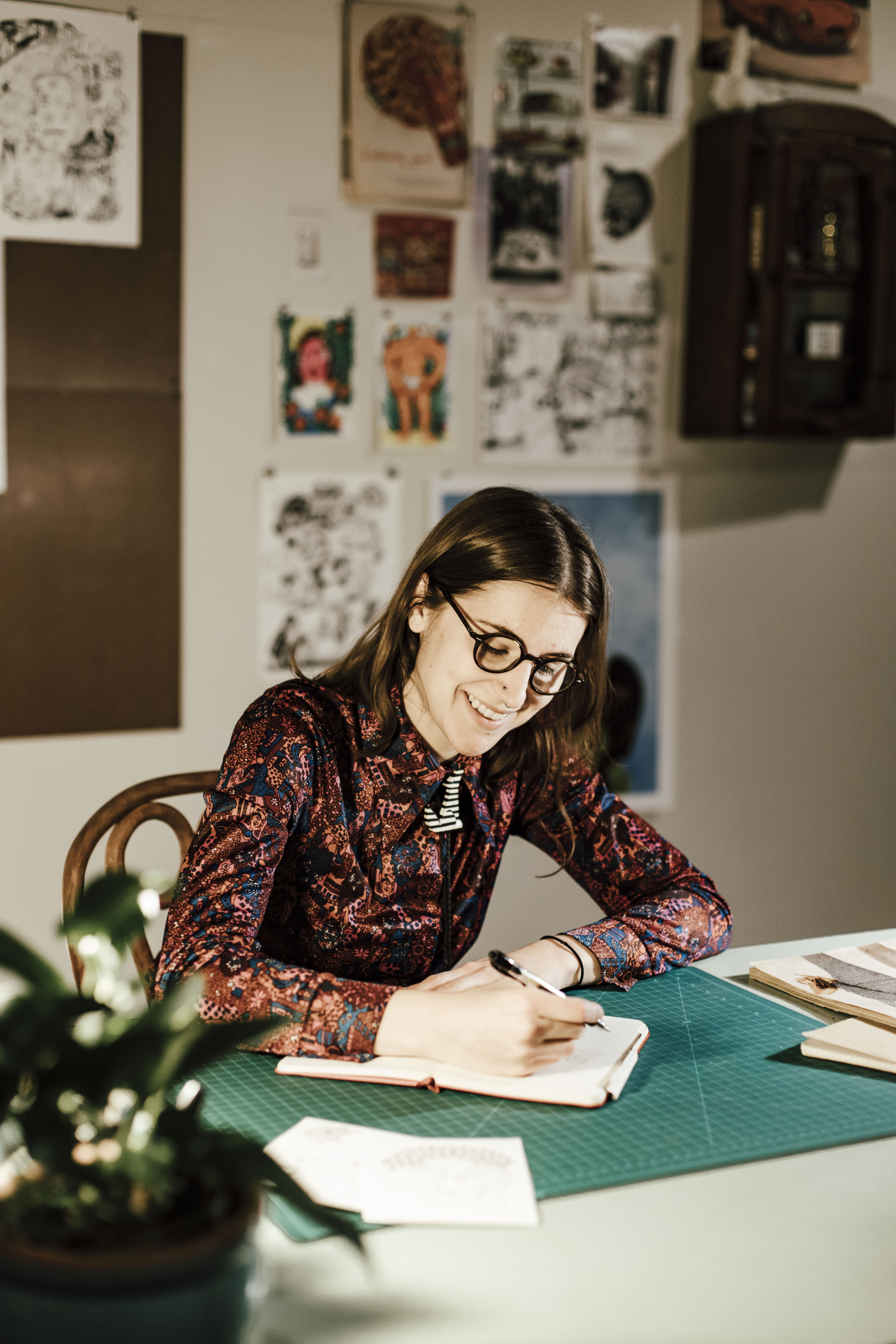 Nika Winn in her studio