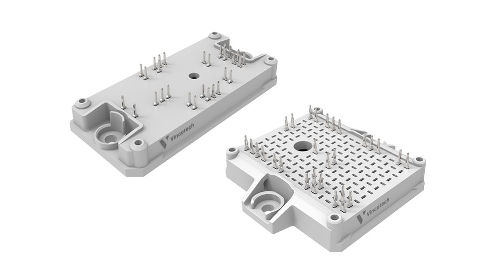 3D renderings of Vincotech's flow 1 and flow E2 housings