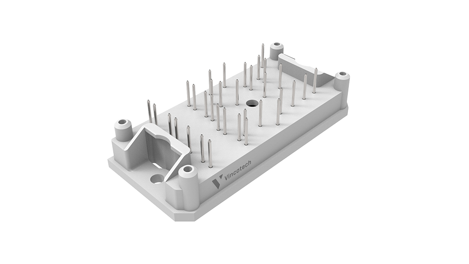 flow 1 housing with multiple pin connectors and "Vincotech" branding on the side.