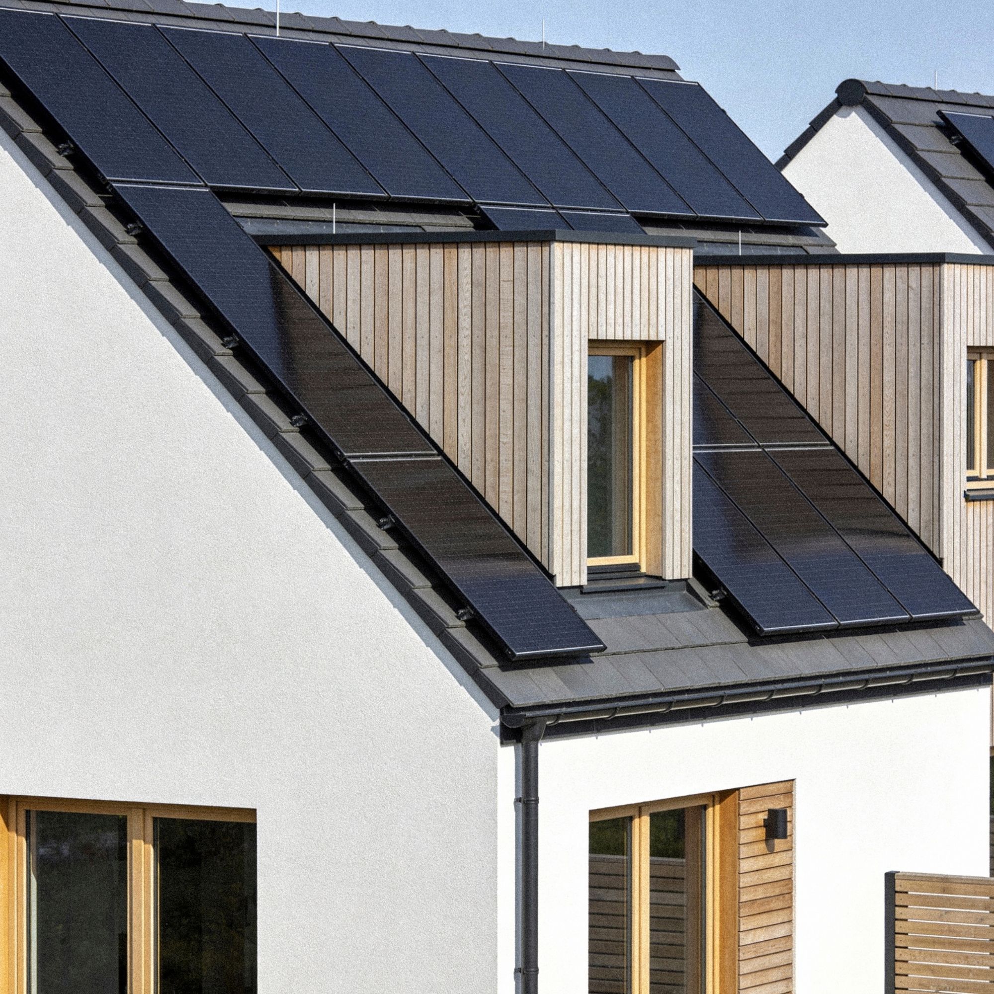 Solar panels house Solar panels house