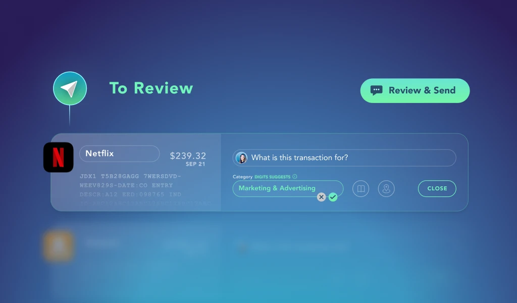 To review transactions