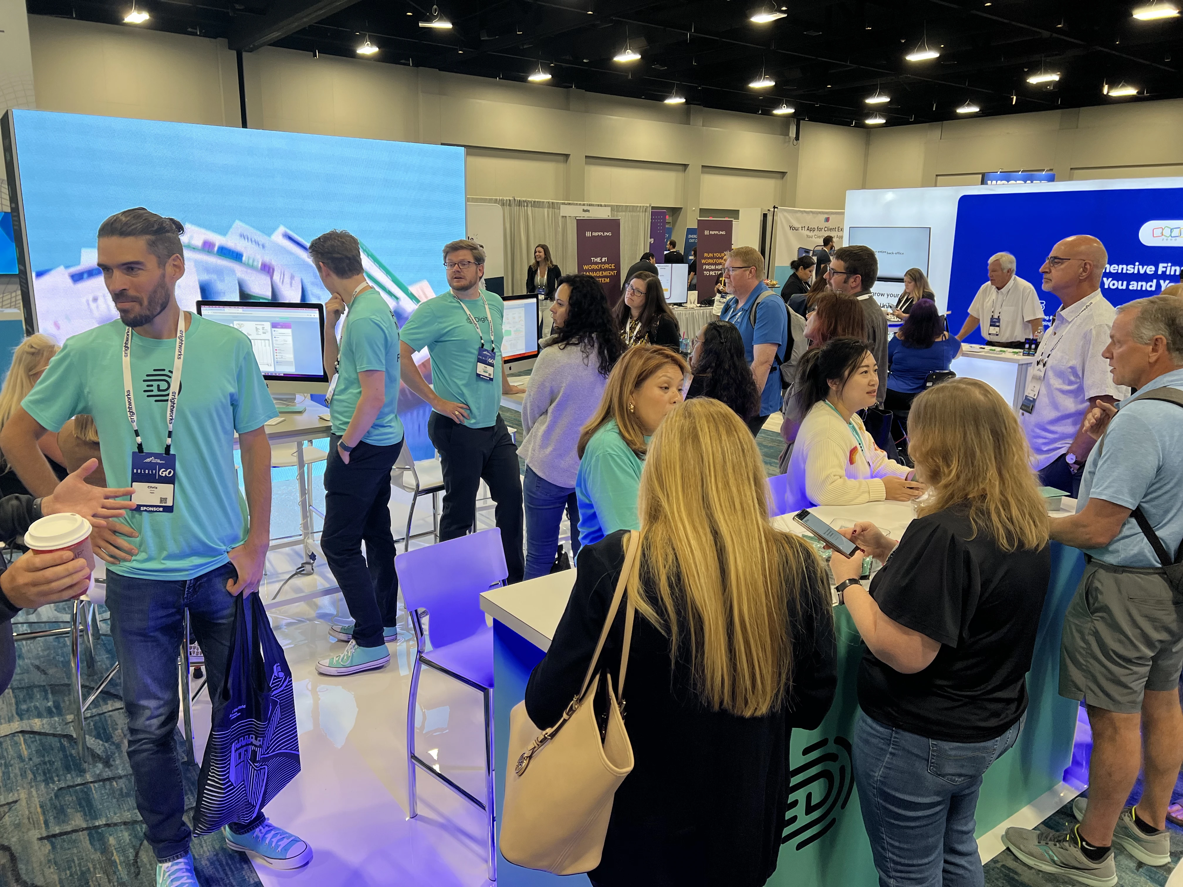 Team at booth