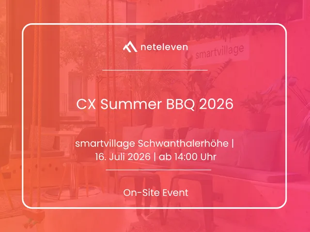 CX Summer BBQ 2026 smartvillage Schwanthalerhöhe 16. Juli 2026 ab 14:00 Uhr On-Site Event