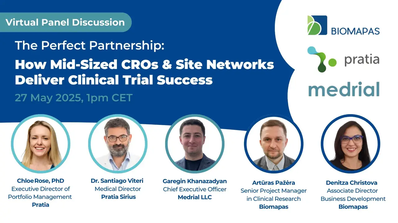 Information about Virtual Panel Discussion: How Mid-Sized CROs & Site Networks Deliver Clinical Trails Success