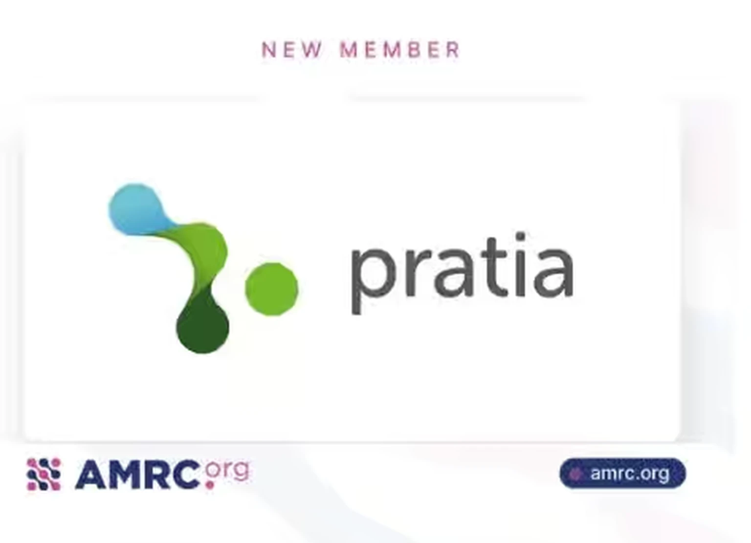 Logo of Pratia and Association of Multisite Research Corporations (AMRC)