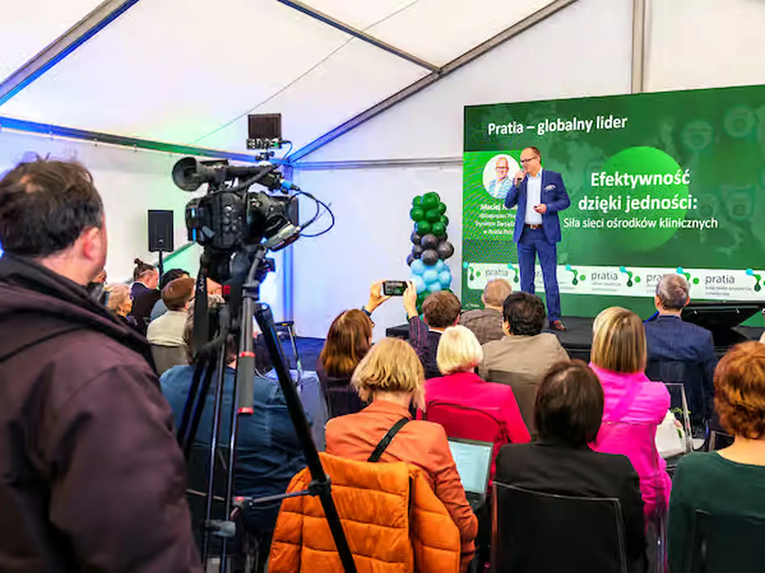 Maciej Jurkun – Country Head Pratia Poland during an event