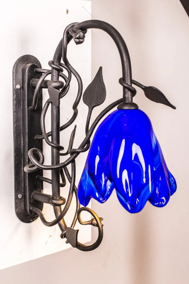 Wandlampe blau