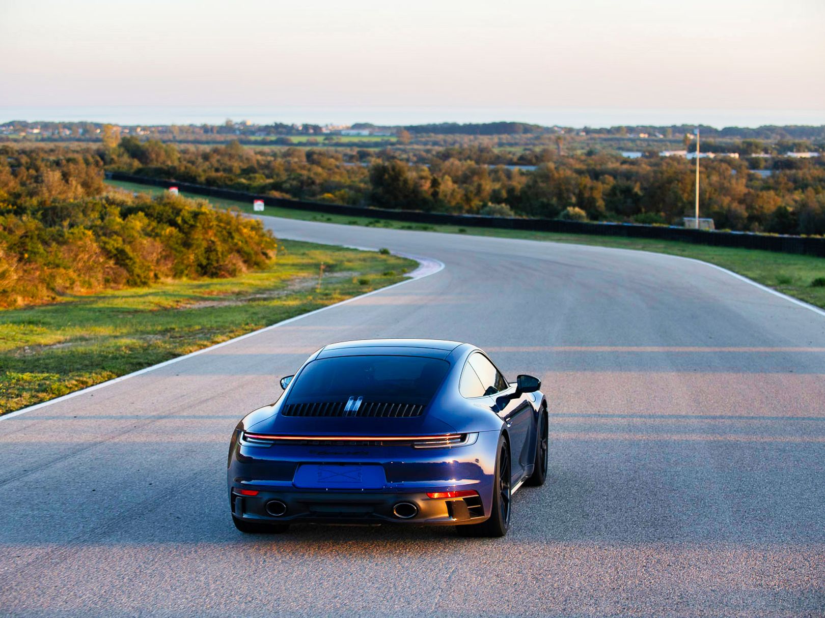 Sportcar on Handling track