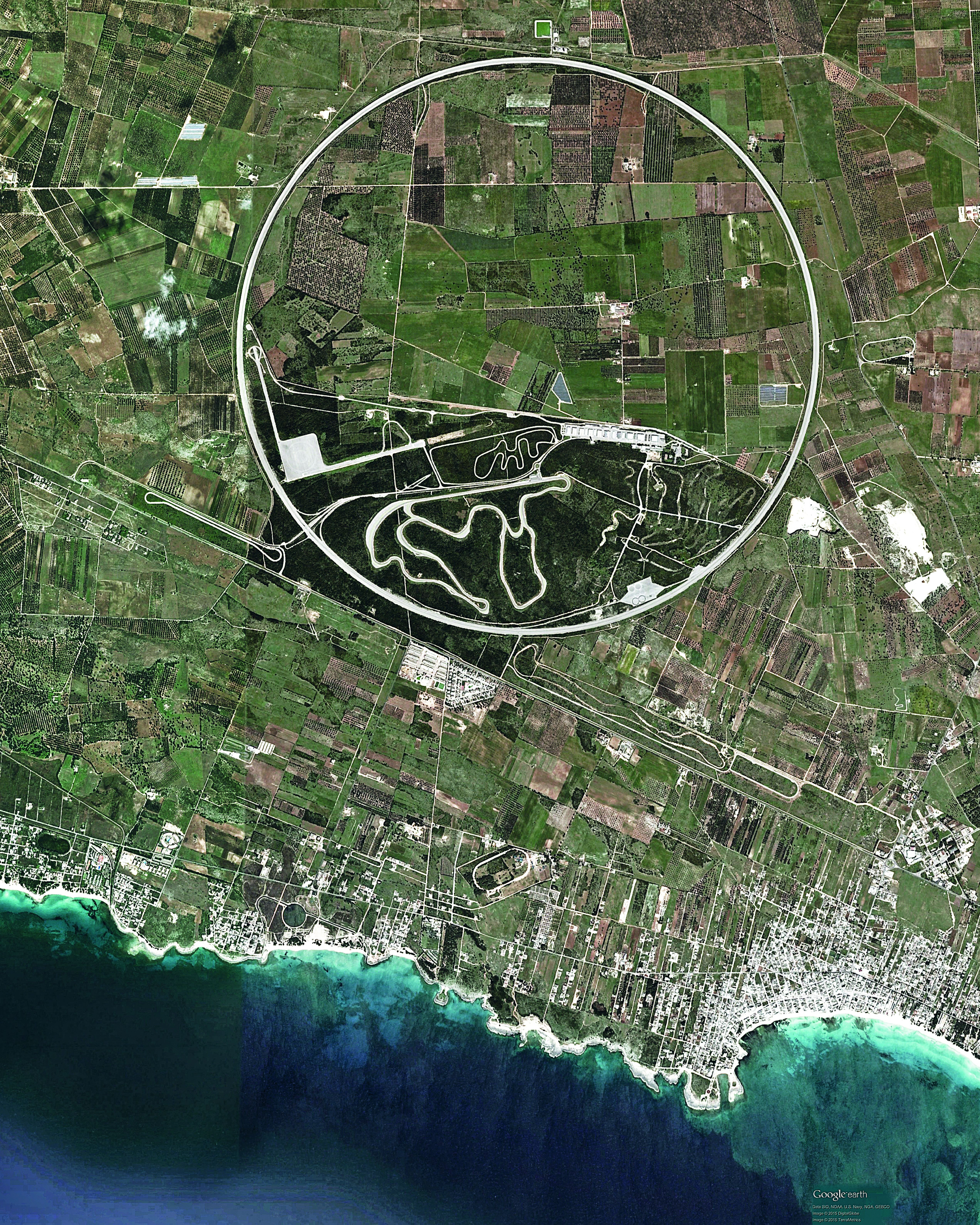 Proving ground from Satellite