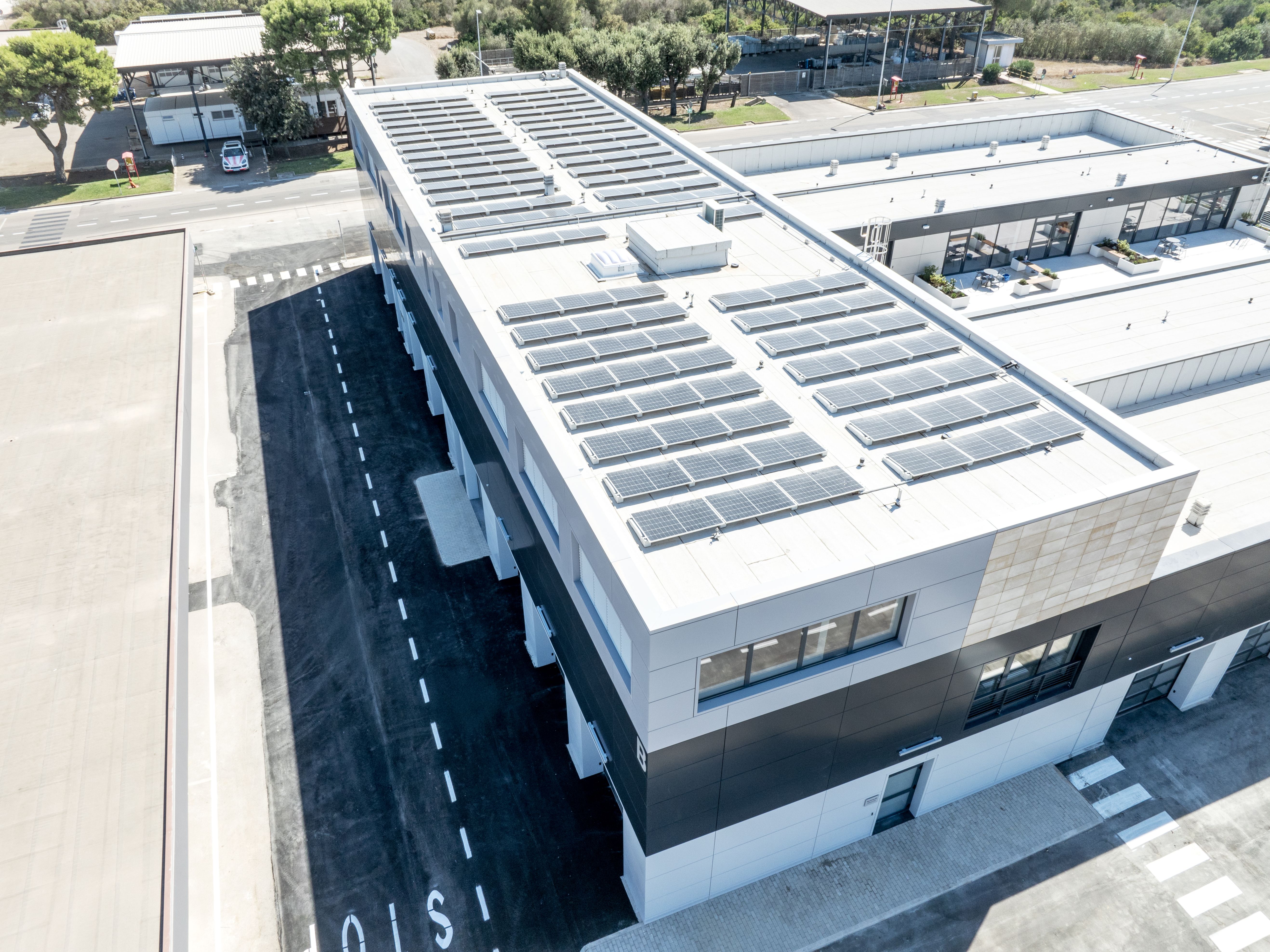 solar panel on a roof