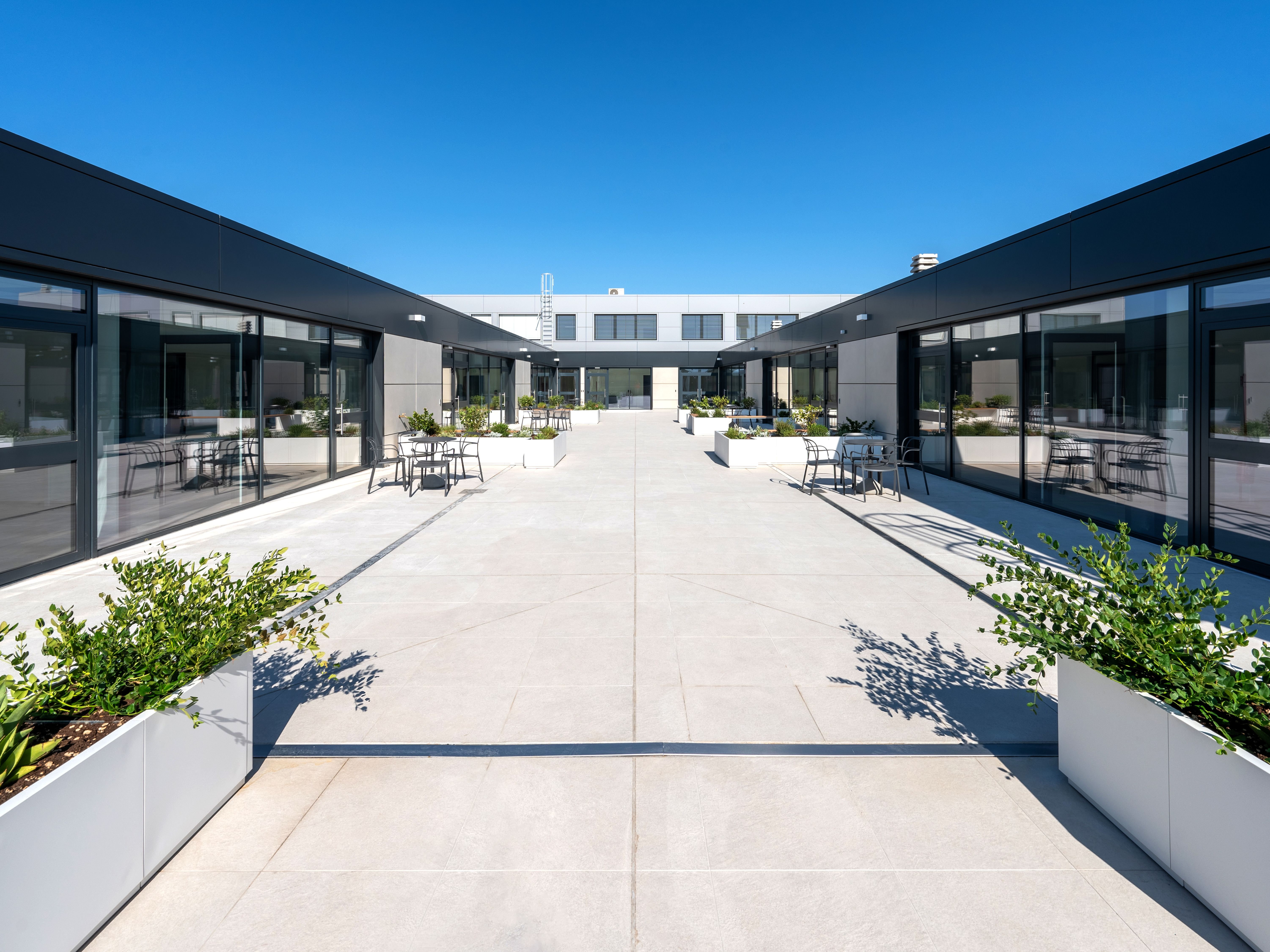 terrace with greenery