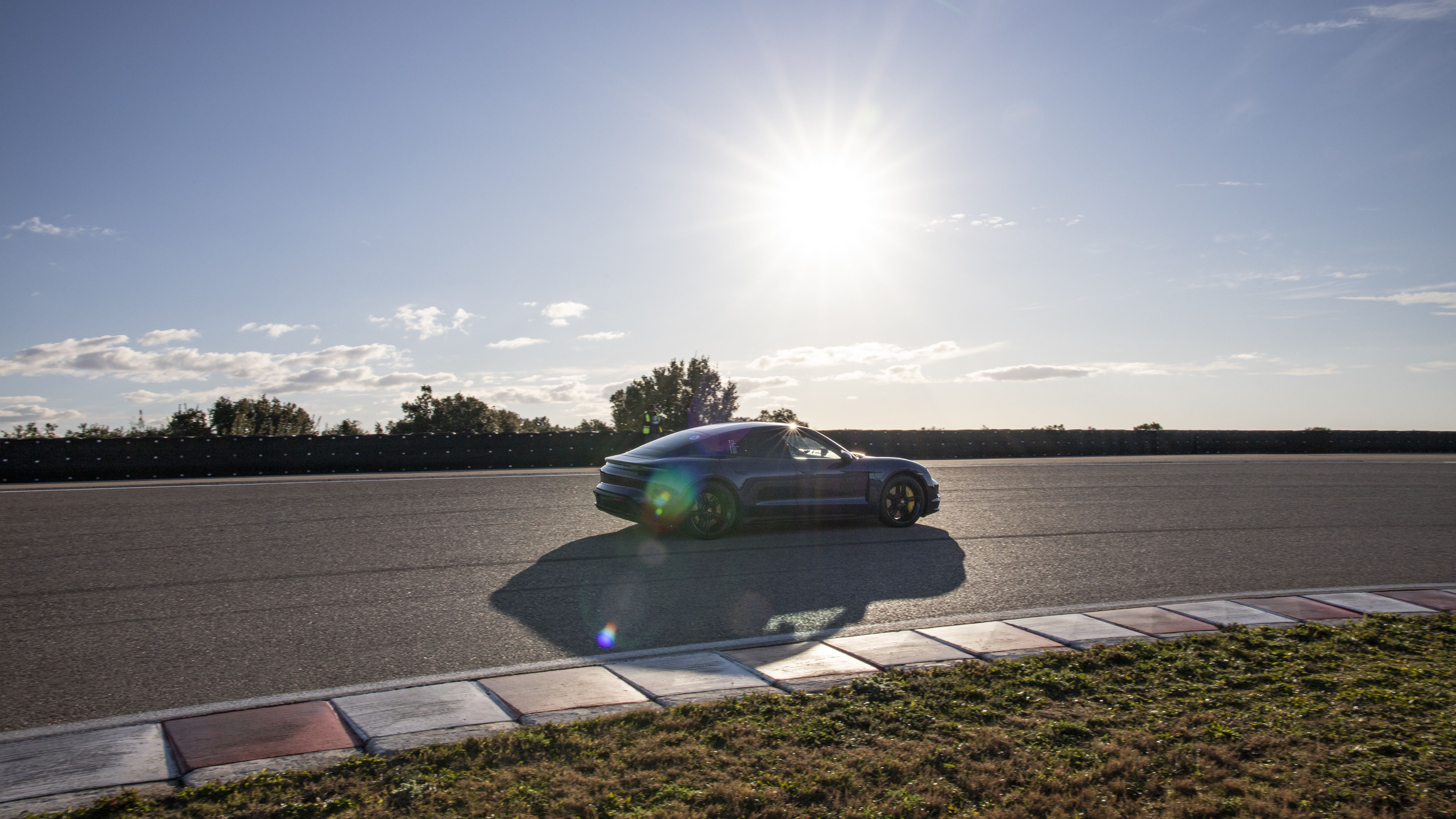 Sportcar on Handling track