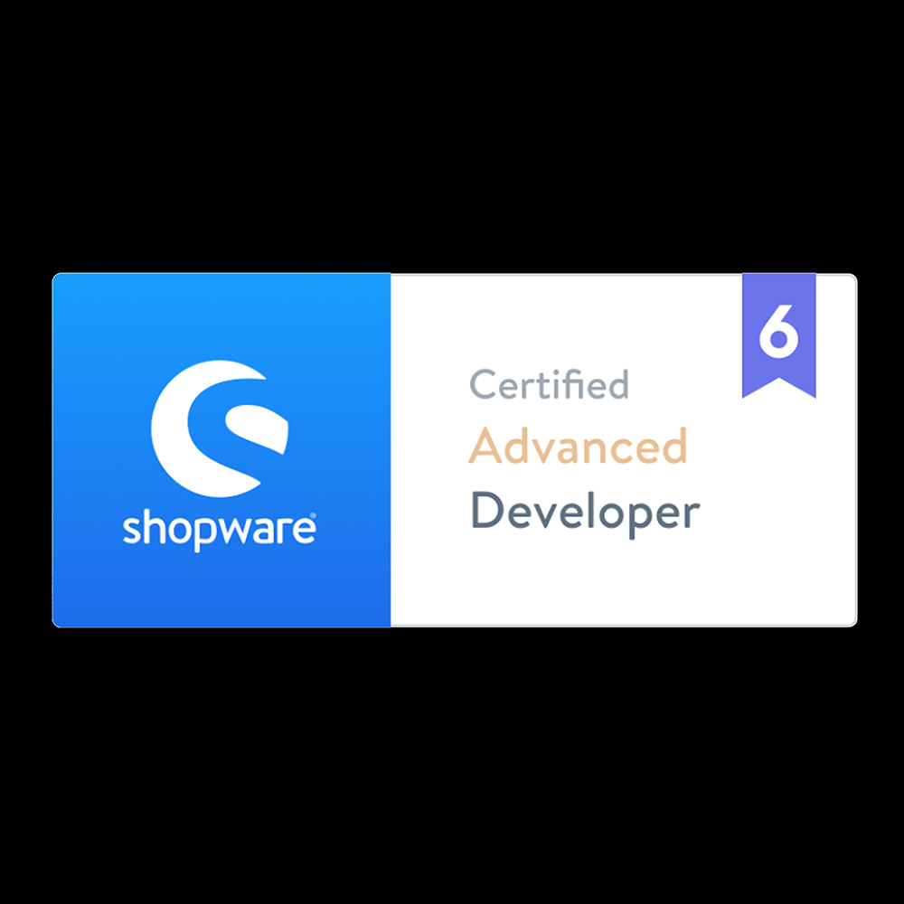 Shopware Certified Advanced Developer Shopware Certified Advanced Developer