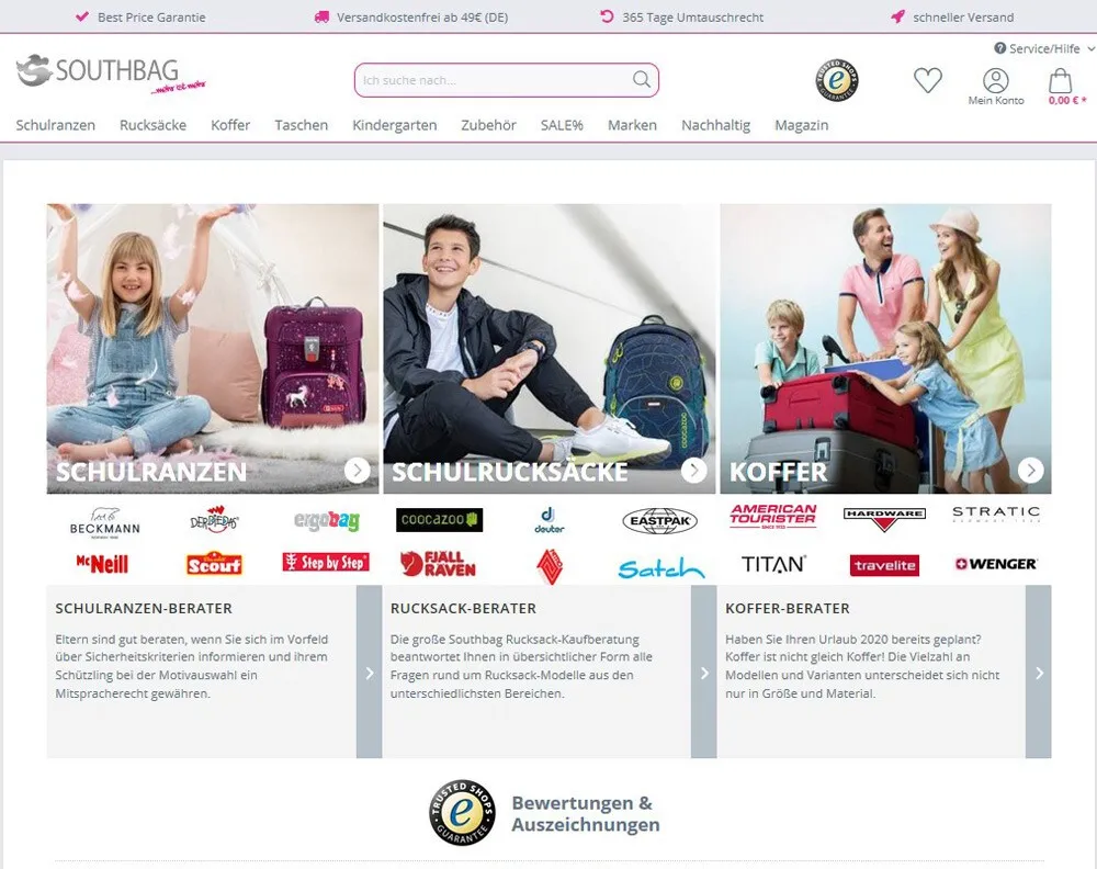 Schulranzen-Onlineshop